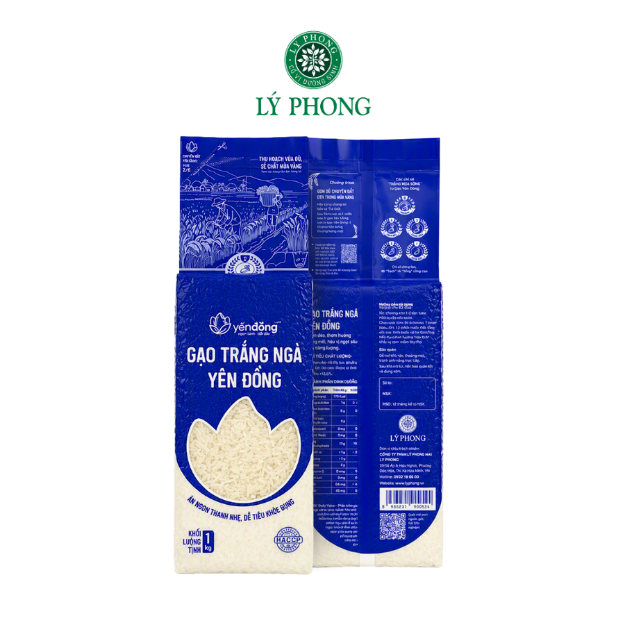 Gạo Trắng Ngà Yên Đồng - Túi 1Kg
